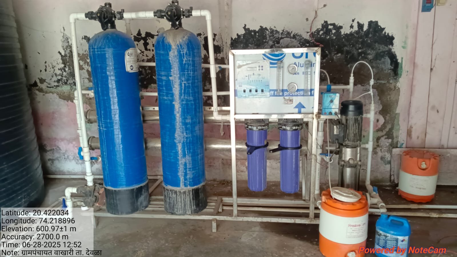 स्वच्छ व शुद्ध पाणीपुरवठ्यासाठी RO पाणी शुद्धीकरण यंत्रणा कार्यान्वित